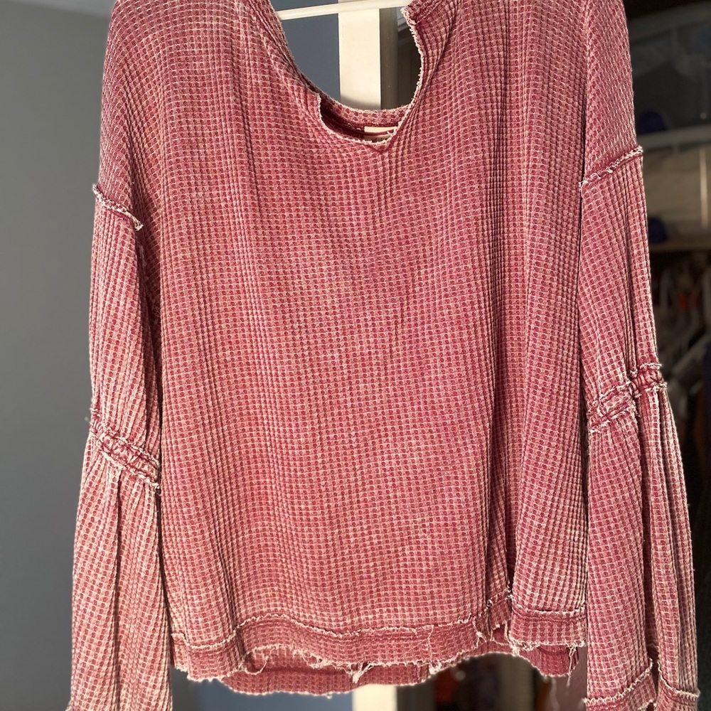 Free People Bell Sleeve Top